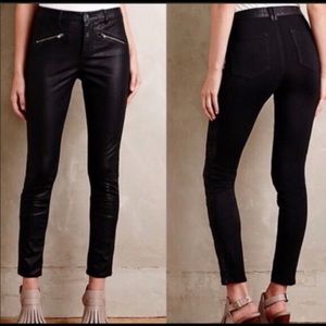 Faux leather Moto leggings from Anthro